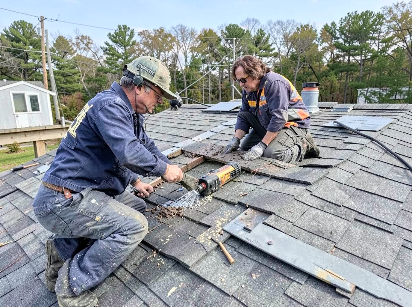 Wind Damage Roof Repair in Ames